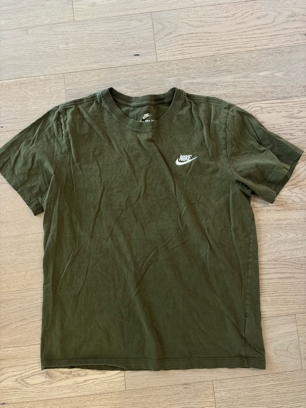 Nike Olive Green Short Sleeve Logo Tee
